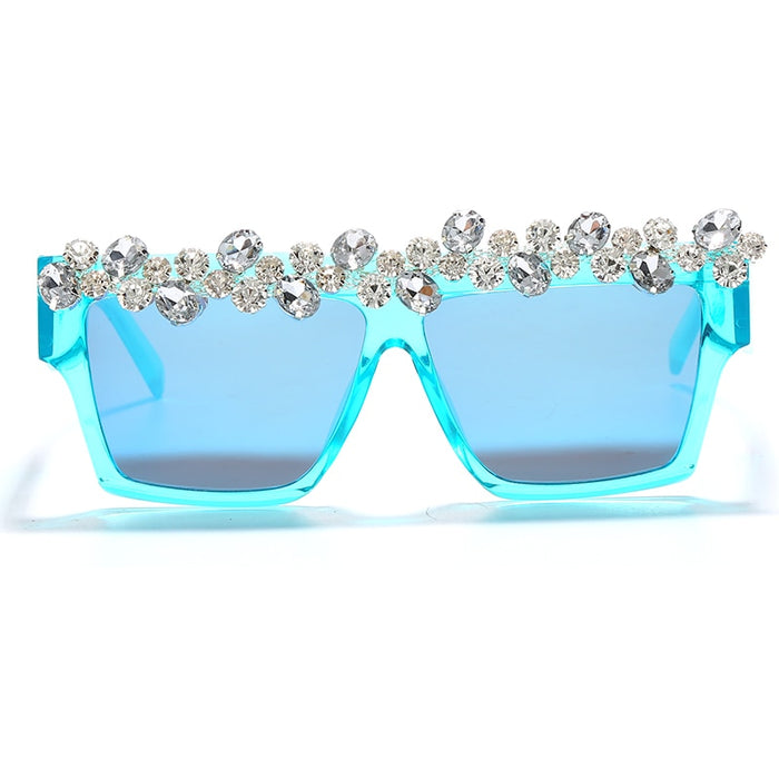 Women's Trendy Square 'Goddess' Diamond Sunglasses
