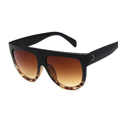 Women's Oversized Frame 'Black Shades' Square Sunglasses