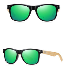 Men's Square 'Kathniel' Wooden Sunglasses