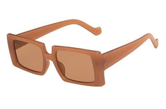 Women's Rectangle 'Summer Jelly Hit' Plastic Sunglasses