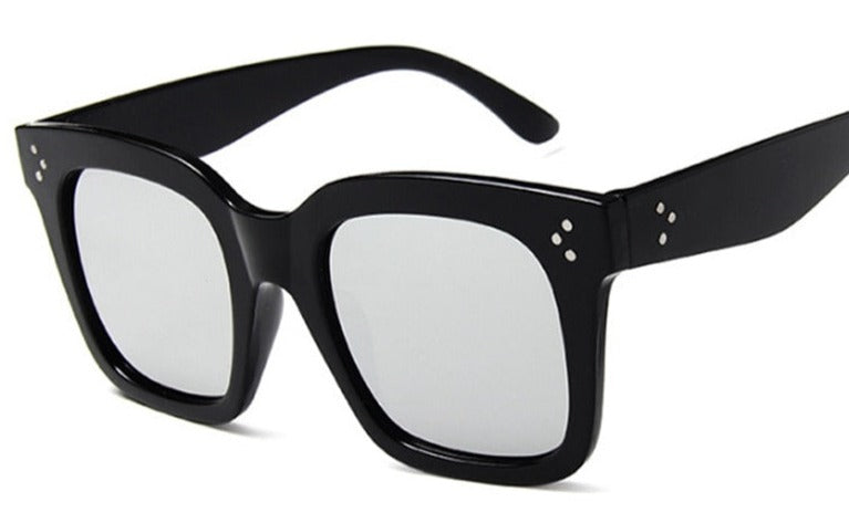 Women's  Oversized Square 'Laden' Plastic Sunglasses