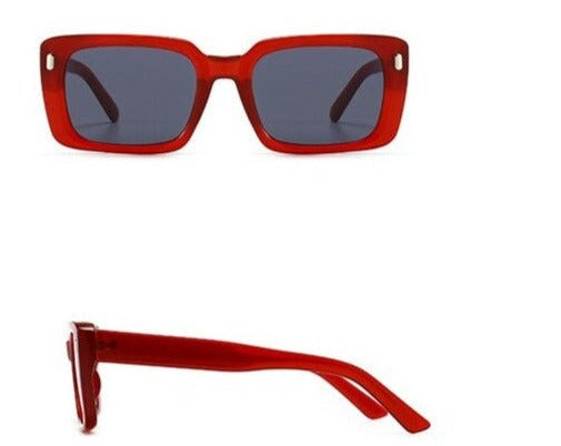 Women's Retro Square 'Silas' Plastic Sunglasses