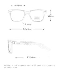 Men's Square 'Hype' Polarized Sunglasses