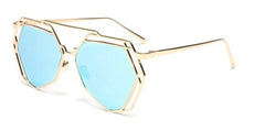 Women's Vintage Hexagon 'Ishtar' Metal Sunglasses