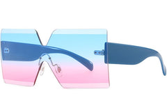 Women's Rimless Square 'Briana Summer' Plastic Sunglasses