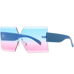 Women's Rimless 'See Through' Browline Sunglasses