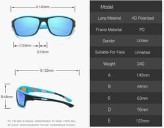 Men's Goggle Polarized 'Rave' Plastic Sports Sunglasses