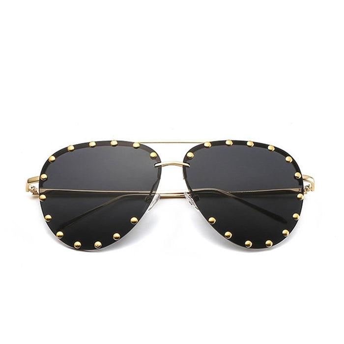 Women's Round 'Margarette' Metal Sunglasses