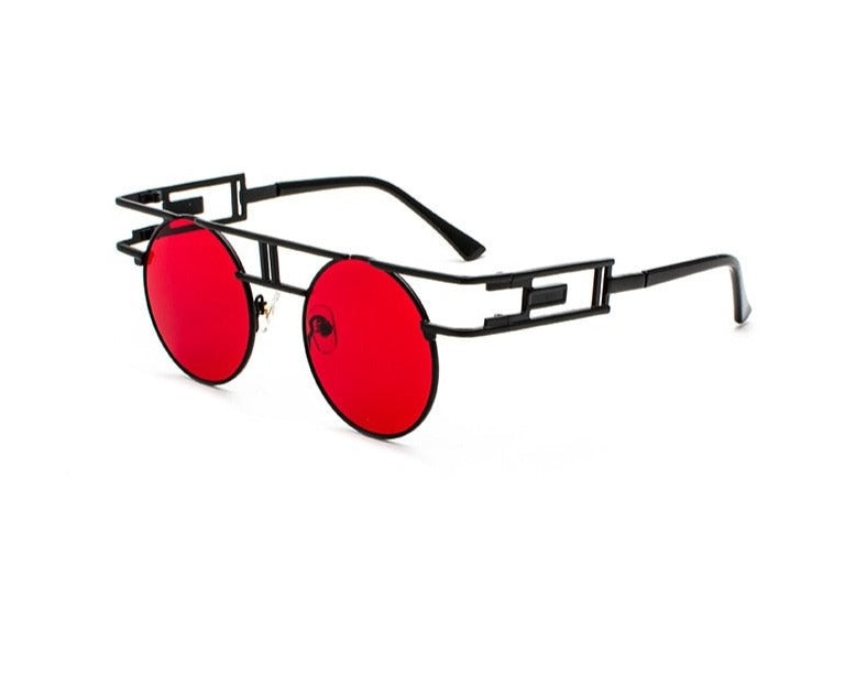 Men's Round Vintage 'Sturdy' Metal Sunglasses  Sunglasses