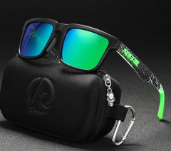 Men's Polarized Square 'Grinch Eye Wear' Plastic Sunglasses