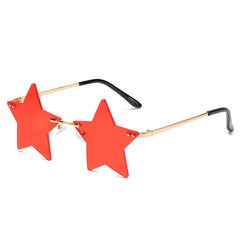 Women's Rimless Star 'Starfish' Metal Sunglasses