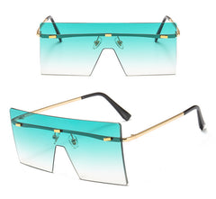 Women's Gradient 'Cyber' Square Sunglasses