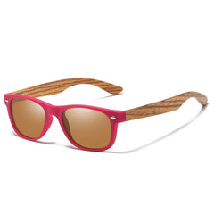 Women's Oval 'Blue Faith' Wooden Sunglasses