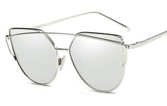 Women's Retro Cat Eye 'Adam' Metal Sunglasses