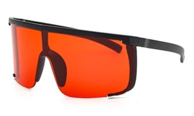 Men's Oversized Square 'Apple de Up' Plastic Sunglasses