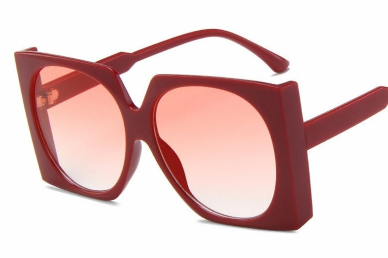 Women's Oversized Square 'Cielo ' Plastic Sunglasses