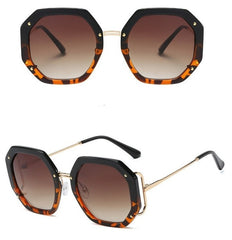 Women's Square 'Fine Shine' Plastic Sunglasses