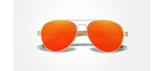 Men's Polarized Oval 'The Temple' Wooden Sunglasses