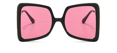 Women's Bow Shape 'Area 51' Square Sunglasses