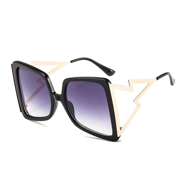 Women's Bow Shape 'Area 51' Square Sunglasses