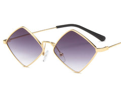 Women's Small Square 'Zion ' Metal Sunglasses