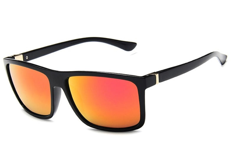 Men's Vintage Square 'Hoob Man' Plastic Sunglasses