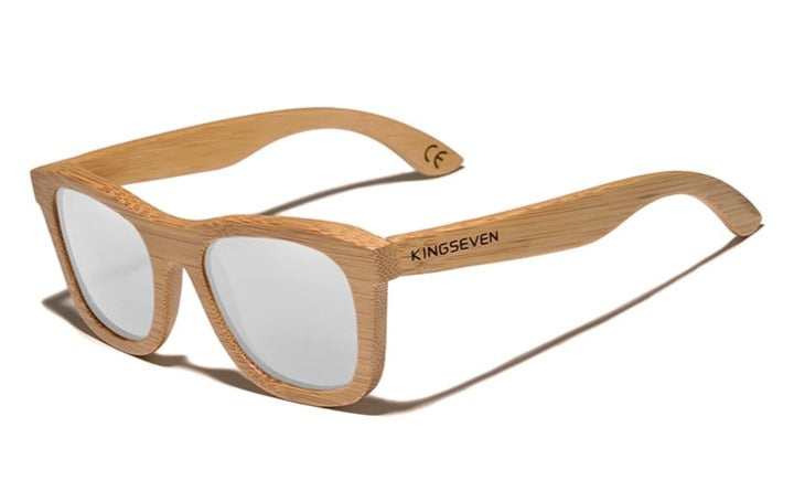 Men's Retro Square 'Forest Man' Wooden Sunglasses