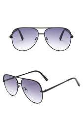 Women's Classic Vintage 'Clear View' Alloy Sunglasses