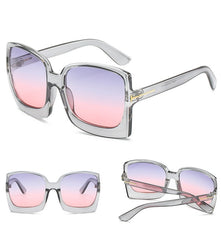 Women's Oversized Square 'Sexy Eyes' Plastic Sunglasses