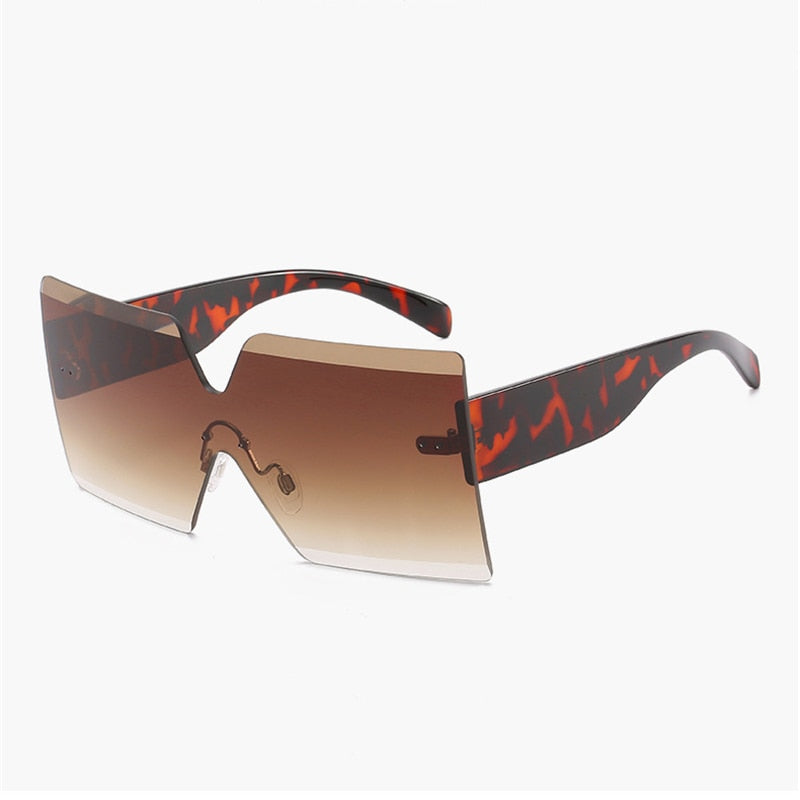 Women's Rimless 'See Through' Browline Sunglasses