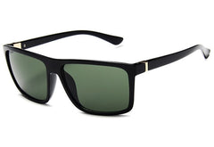 Men's Vintage Square 'Hoob Man' Plastic Sunglasses