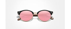 Women's Round 'Kacy' Wooden Sunglasses