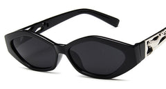 Women's Oval 'Chainse' Plastic Sunglasses