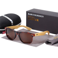 Men's Square 'Kathniel' Wooden Sunglasses