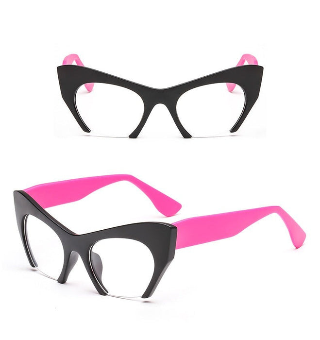 Women's Half Frame Cat Eye 'Appeals' Plastic Sunglasses