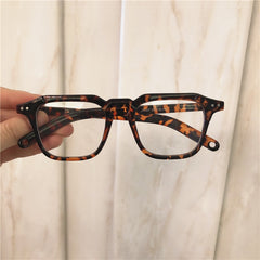 Unisex Retro Square "Watery Fire" Plastic Sunglasses