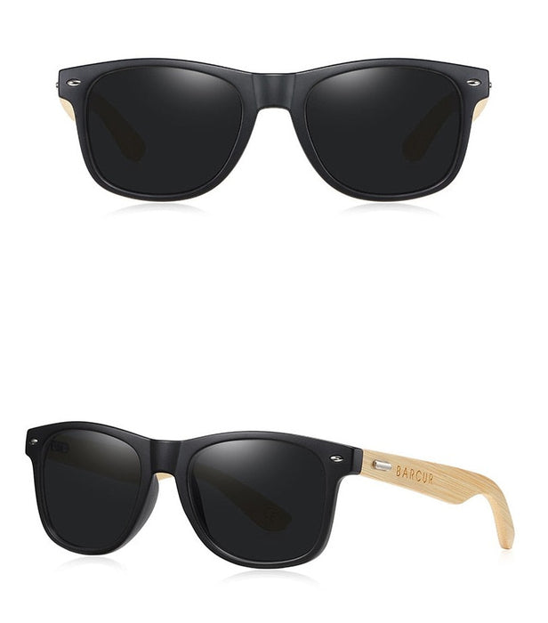 Men's Square 'Kathniel' Wooden Sunglasses