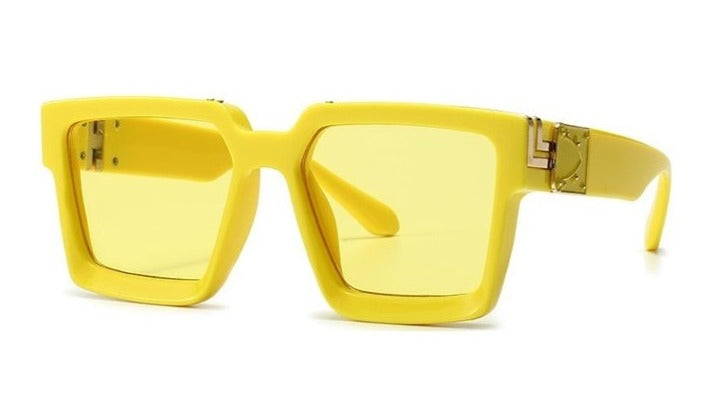 Men's Square 'The Banned Man' Plastic Sunglasses