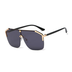 Women's Rimless 'Catwalk' Square Alloy Sunglasses