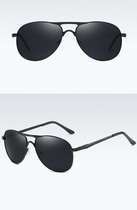 Men's Polarized Round 'Cherry' Metal Sunglasses