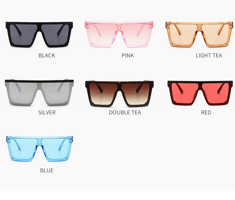 Women's Oversized 'Party Animal' Square Sunglasses