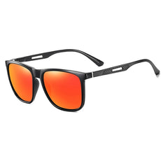 Men's Square 'Infrared' Plastic Sunglasses