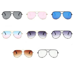 Women's Classic Vintage 'Clear View' Alloy Sunglasses