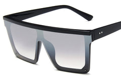 Women's  Oversized Square 'Trappy' Plastic Sunglasses