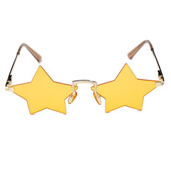 Women's Rimless Star 'Starfish' Metal Sunglasses