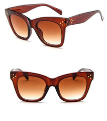 Women's Luxury 'Fine Line' Browline Sunglasses