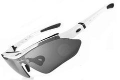 Unisex Cycling Semi Rimless 'Bender' Plastic Sports Sunglasses