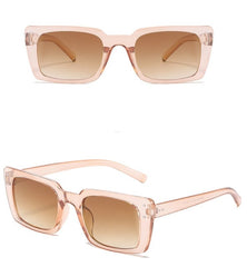 Women's Vintage Rectangle 'Areo' Plastic Sunglasses