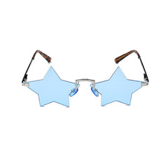 Women's Rimless Star 'Starfish' Metal Sunglasses