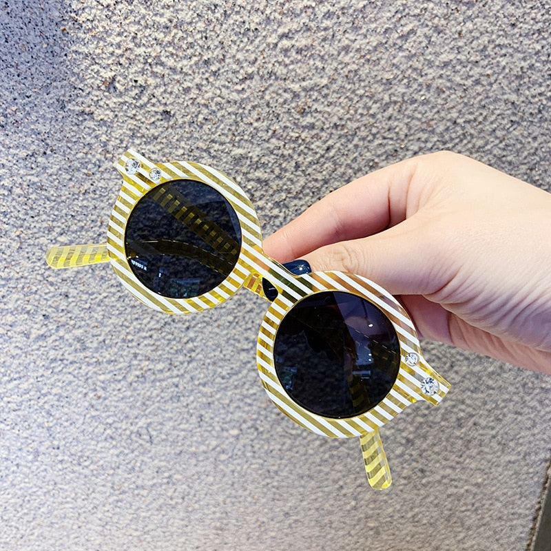 Girl's Kids Round 'Tide Sun' Plastic Sunglasses